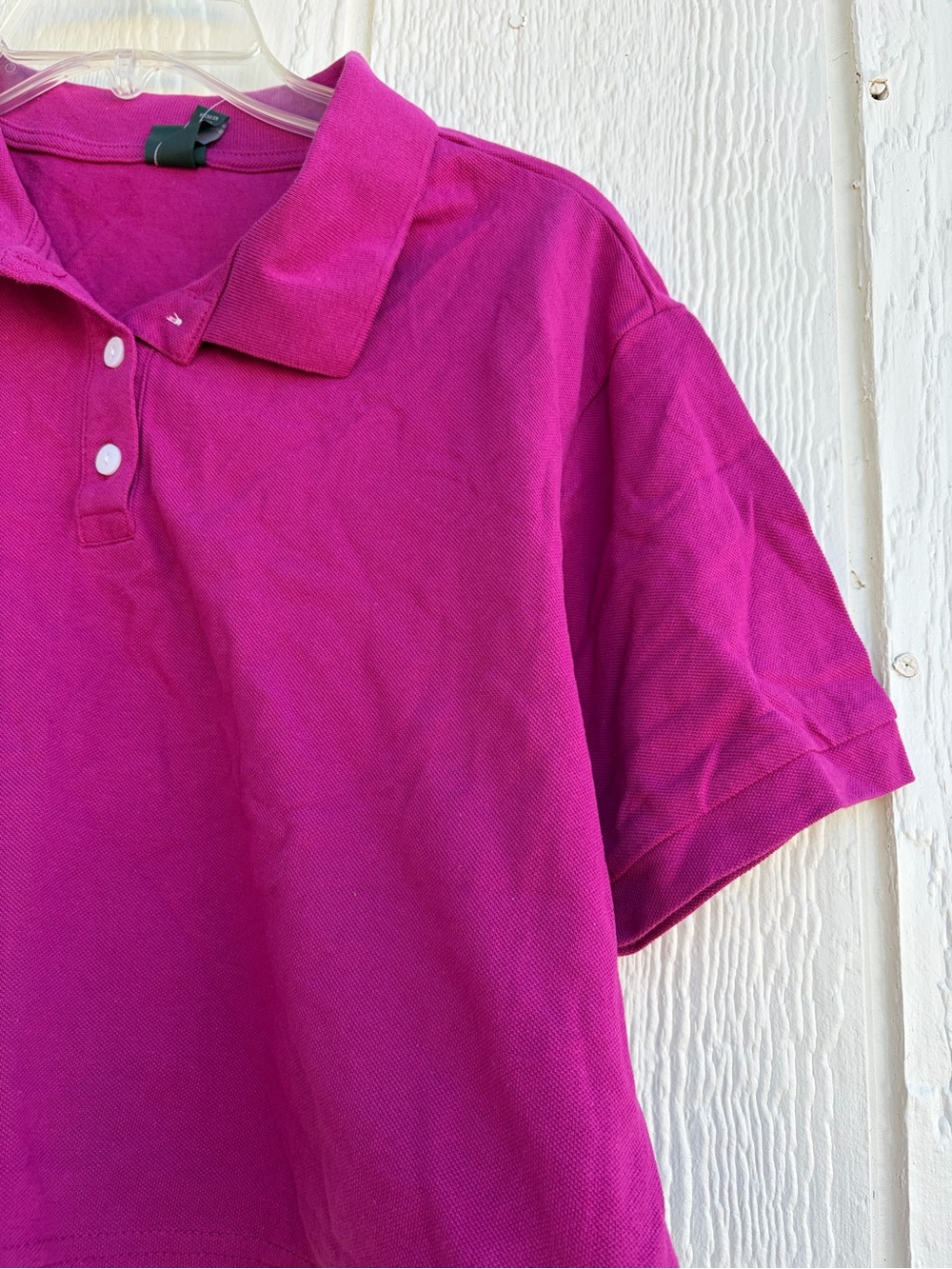 Wild Fable Women’s Cropped Polo Shirt in Bright Magenta Size XL - Picture 7 of 15